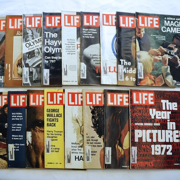 Vintage LIFE Magaines Other - VTG 1972 LIFE Magazines Your CHOICE Olympics Namath Lusitana Christmas